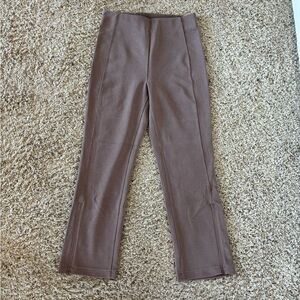 Lululemon Espresso Ribbed Softstreme Zip-Leg High-Rise Cropped Pant